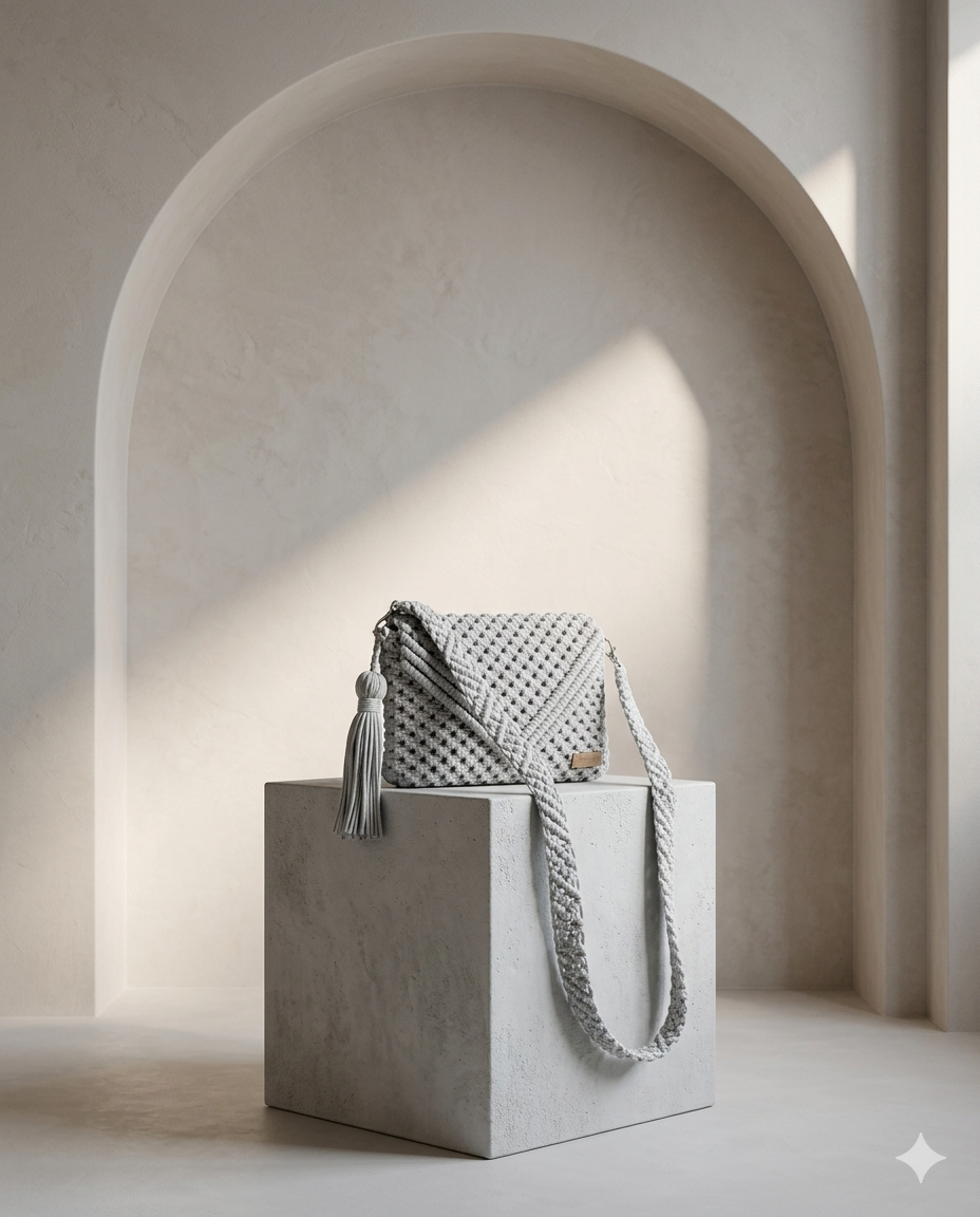 Messenger Gris Chevrons a Pampille